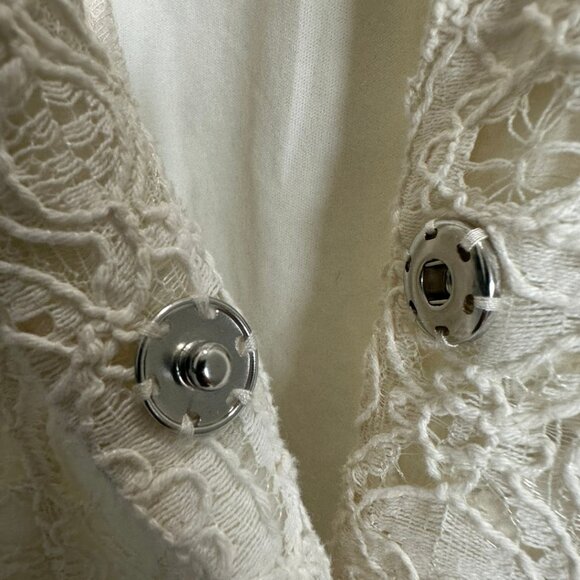 NWT Y2K Ivory Lace Blazer – Size Medium (Original MSRP $143) - Picture 3 of 7